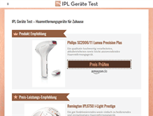 Tablet Screenshot of iplgeraetetest.com
